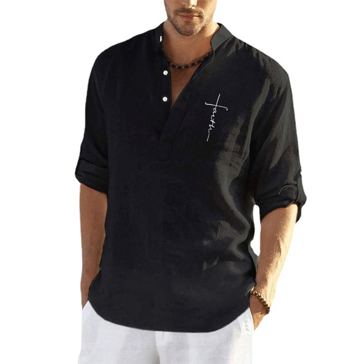 Men's Lightweight Linen Blouse Lisslune