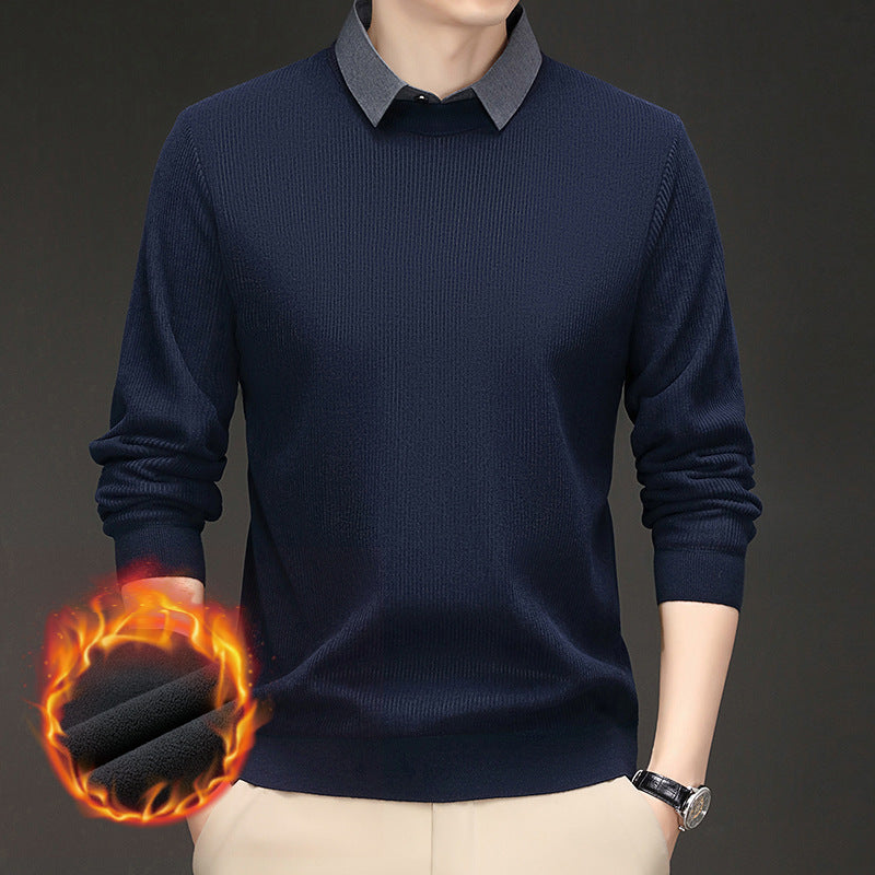Men's heat-retaining knitted sweater Lisslune