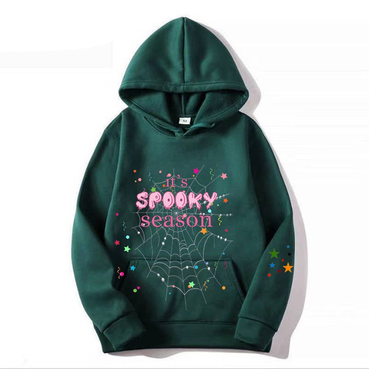Women cozy hoodie with graphic Halloween design Lisslune