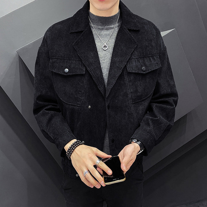 Men's casual shirt jacket made of cord-like material Lisslune