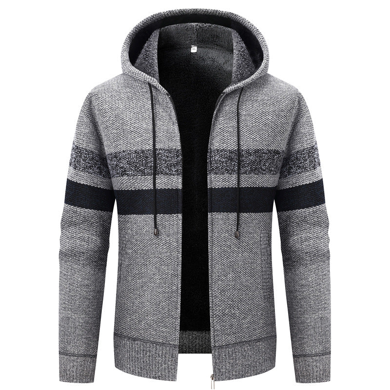 Men's Cozy Cardigan with Hood Lisslune