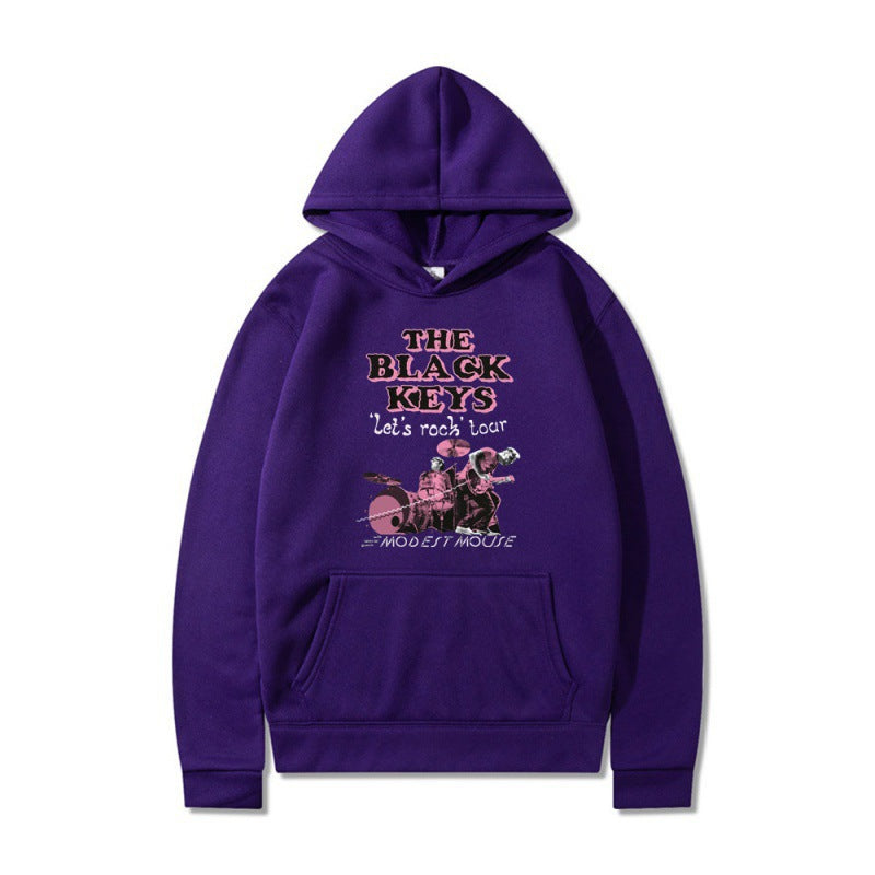 Women's hoodie with creative rock band design and comfortable fit Lisslune