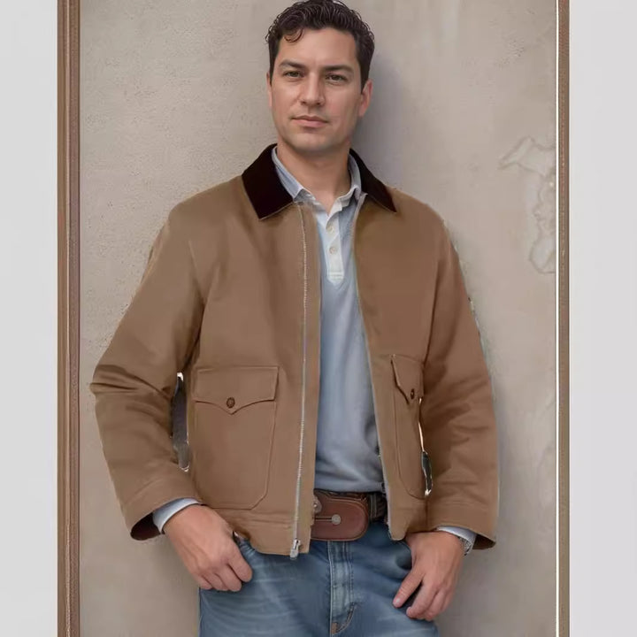 Men's Casual Utility Jacket with Practical Pockets and Robust Design Lisslune