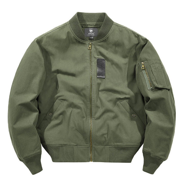 Men's Stylish Bomber Jacket with Practical Functional Pockets Lisslune