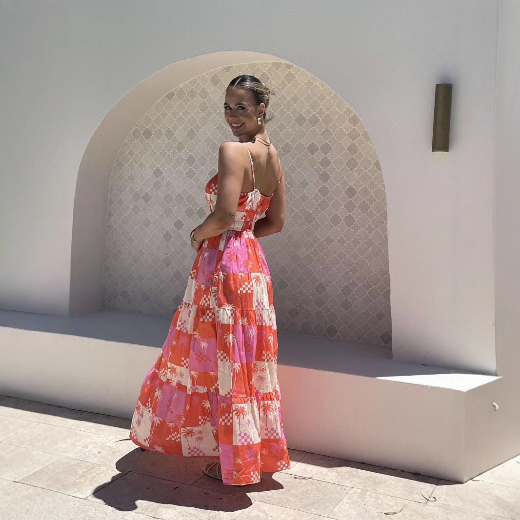 Women's maxi dress with floral pattern Lune London