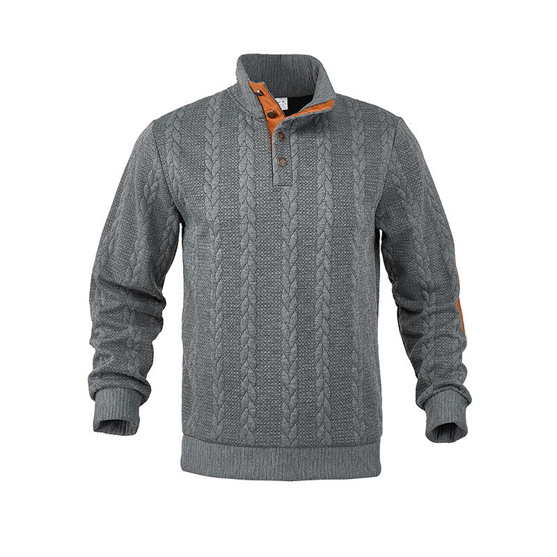 Men's knit pullover with contrast details Lisslune