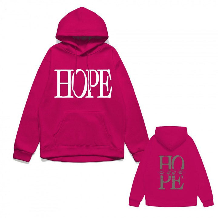 Women's hoodie with eye-catching lettering and conveniently designed kangaroo pocket Lisslune