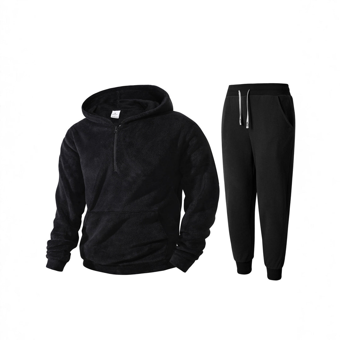 Men's Cozy Fleece Hoodie and Sweatpants Set Lisslune