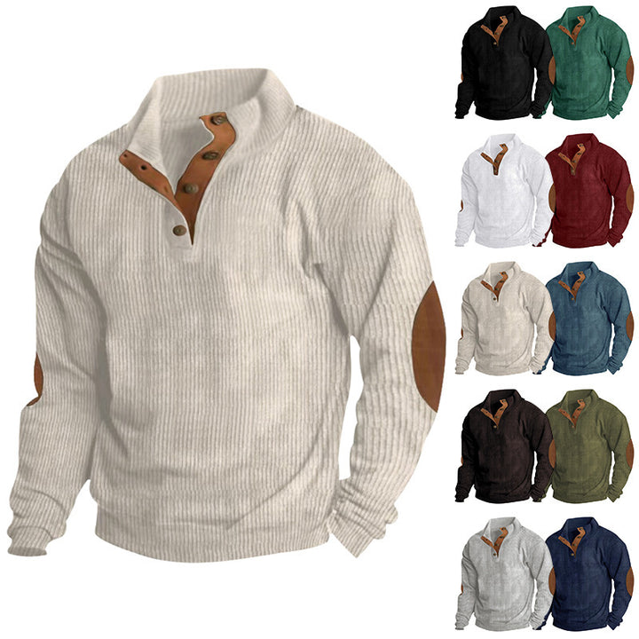 Men's structured sweater with contrast details Lisslune