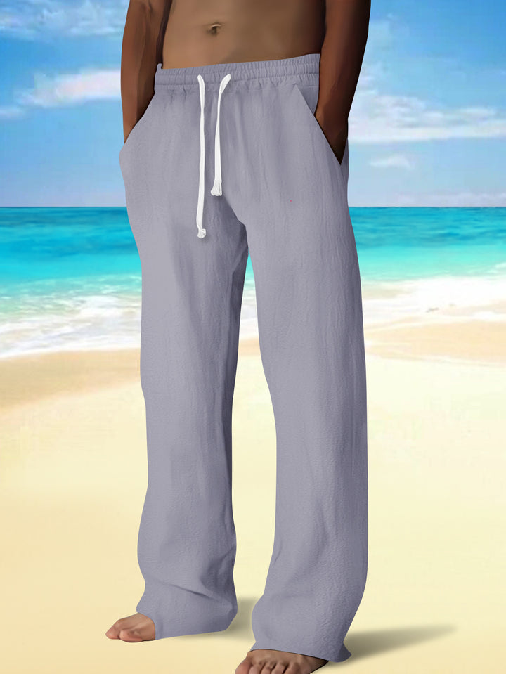 Men's casual beach shorts with elastic waistband and practical pockets Lisslune