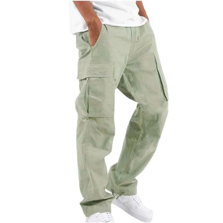 Men's cargo pants with multifunctional pockets and relaxed fit Lisslune