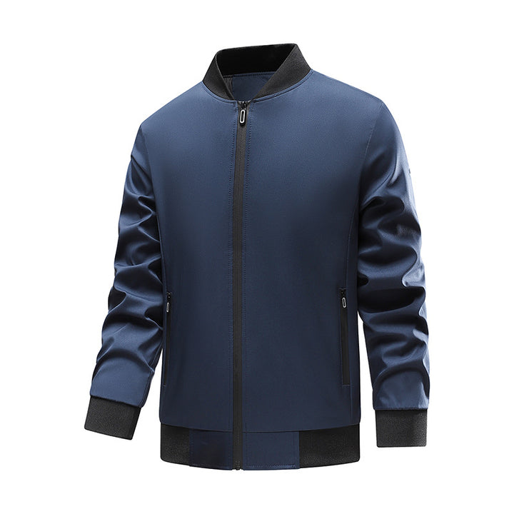 Men's lightweight bomber jacket with elastic cuffs and practical zip pockets Lisslune
