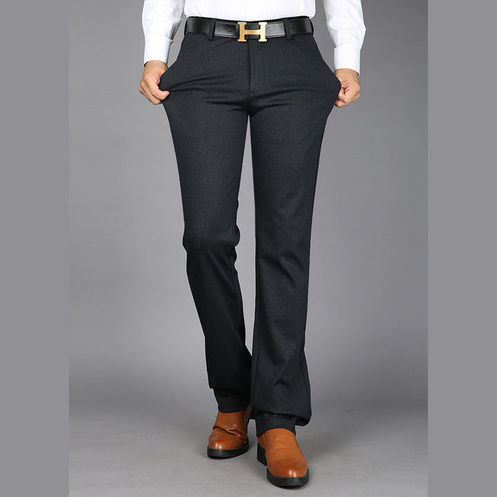 Men's elegant stretch pants with innovative pocket design Lisslune
