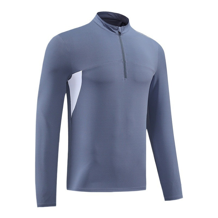 Men's functional thermal shirt with stand-up collar and zipper Lisslune