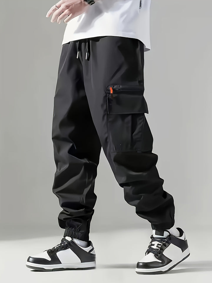 Men's Cargo Pants with Elastic Waistband Lisslune
