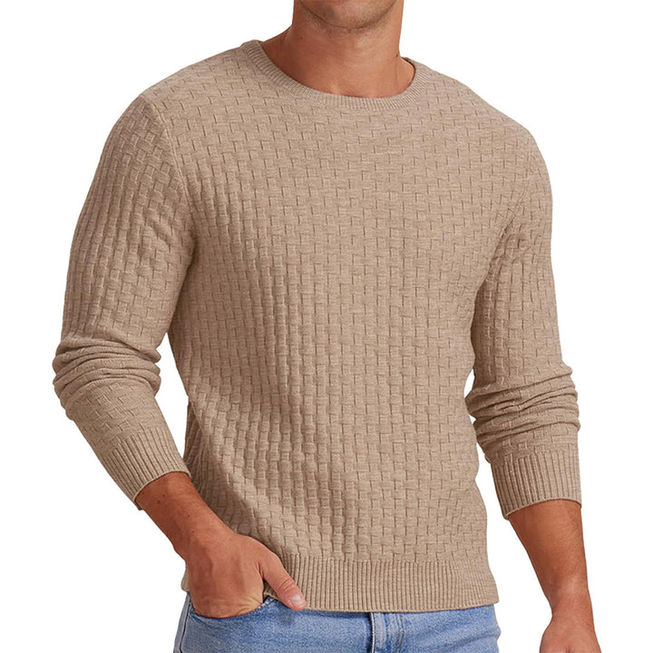 Men's structured sweatshirt with round neck and long sleeves Lisslune