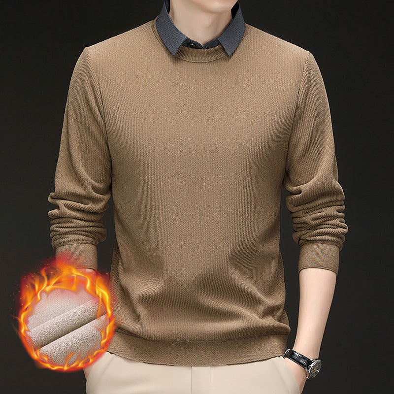 Men's heat-retaining knitted sweater Lisslune