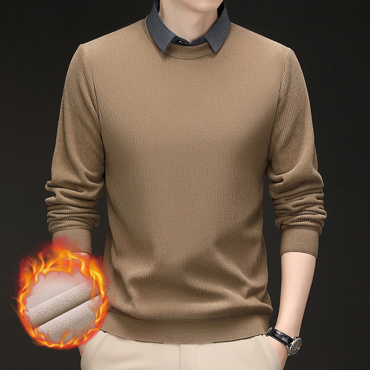 Men's heat-retaining knitted sweater Lisslune