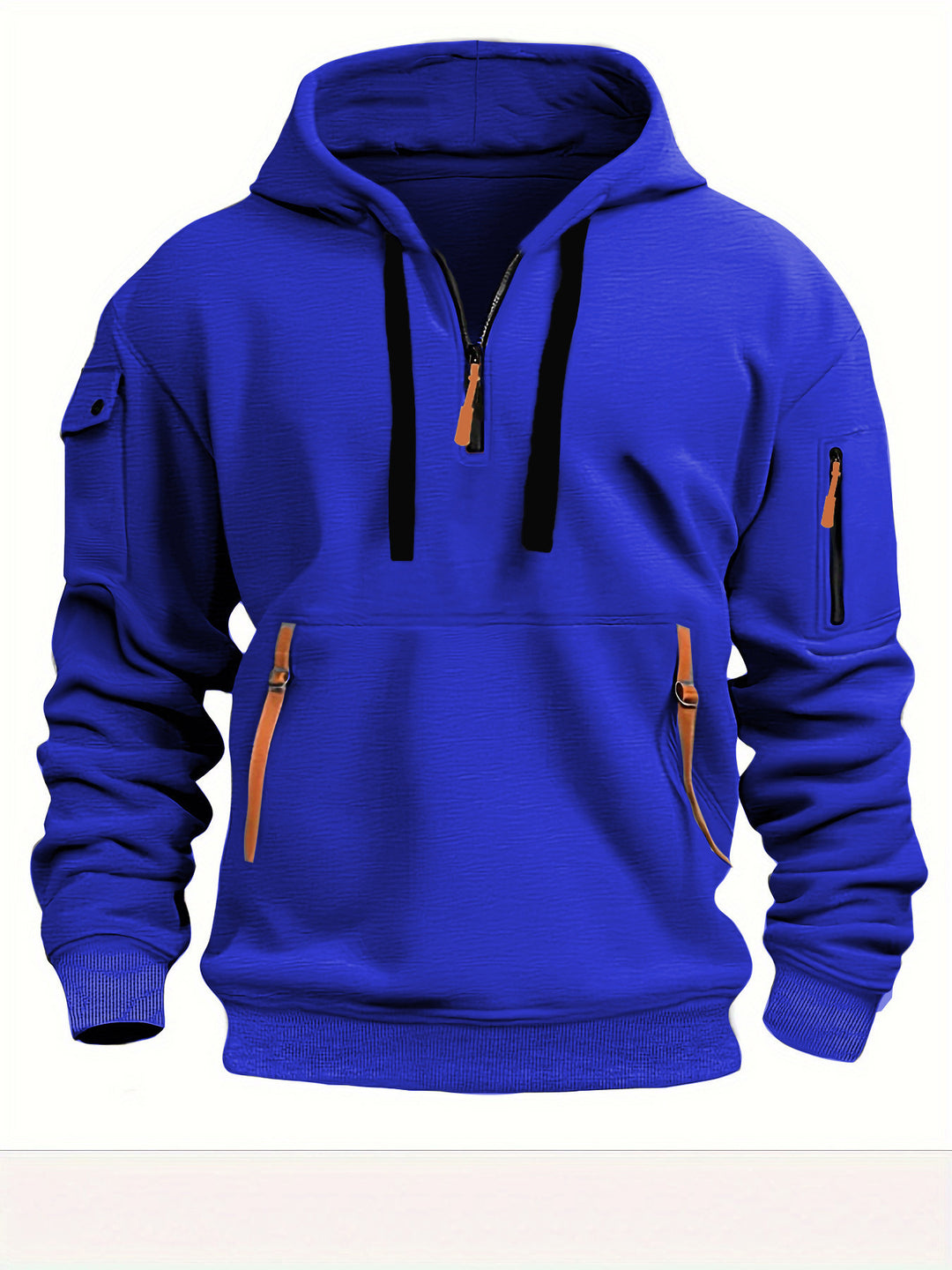 Women's hooded sweatshirt with functional pockets and modern stand-up collar Lisslune