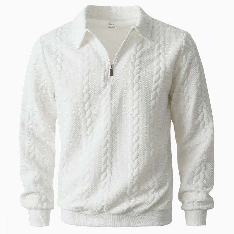 Men's elegant knitted sweater with zipper Lisslune