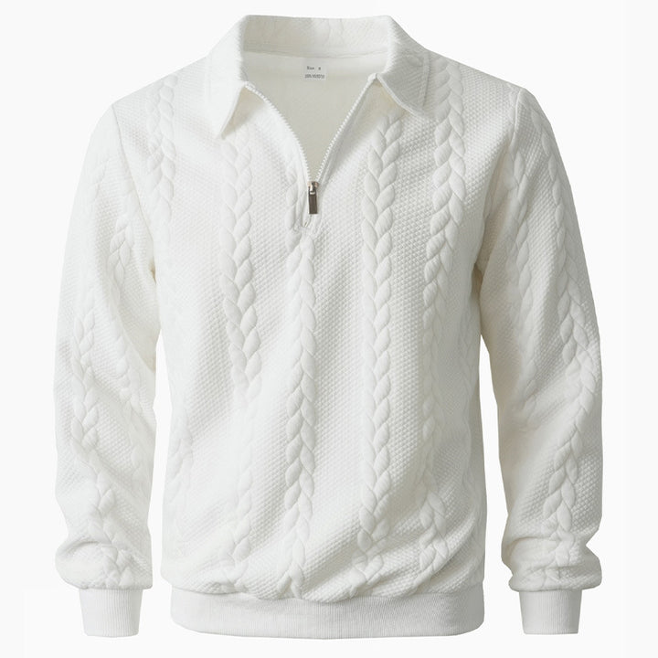 Men's elegant knitted sweater with zipper Lisslune