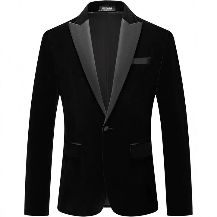Men's elegant tuxedo blazer with satin lapels and fine texture Lisslune