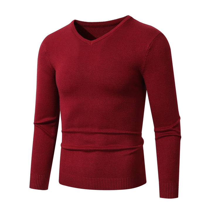 Men's elegant V-neck sweater made of high-quality cotton Lisslune