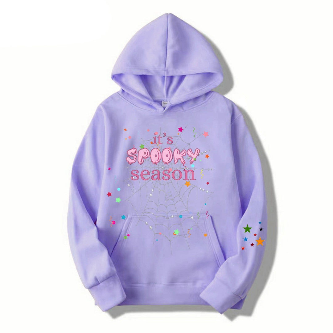 Women cozy hoodie with graphic Halloween design Lisslune