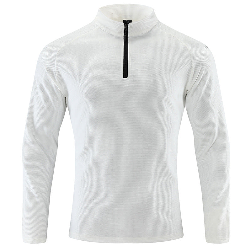 Men's functional sweater with short zipper Lisslune