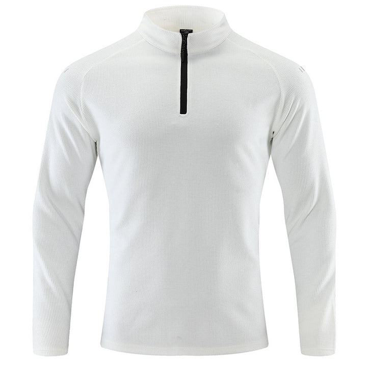 Men's functional sweater with short zipper Lisslune