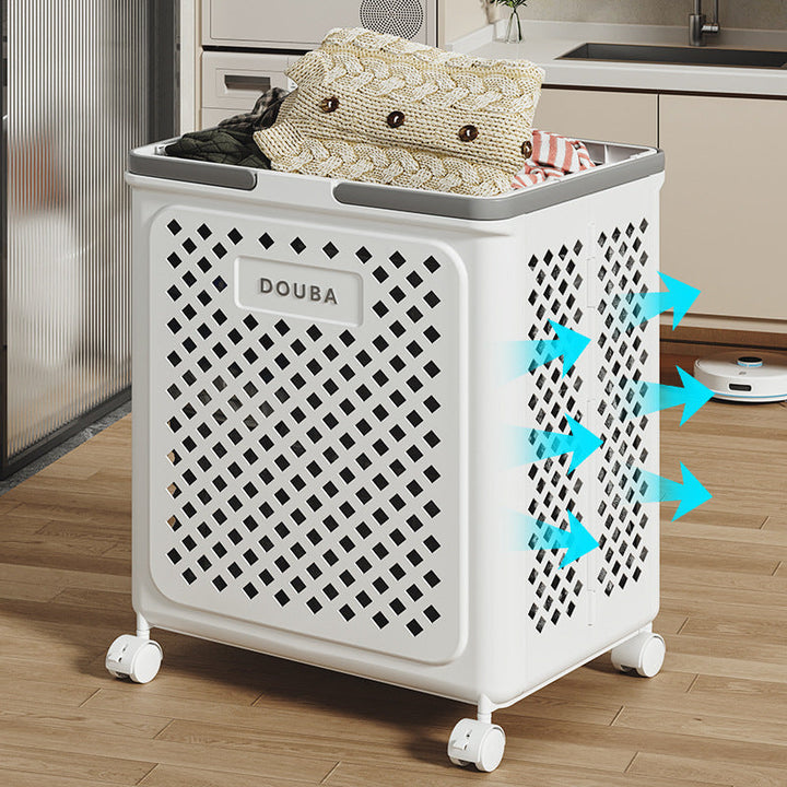 Lisslune | Collapsible laundry basket with wheels