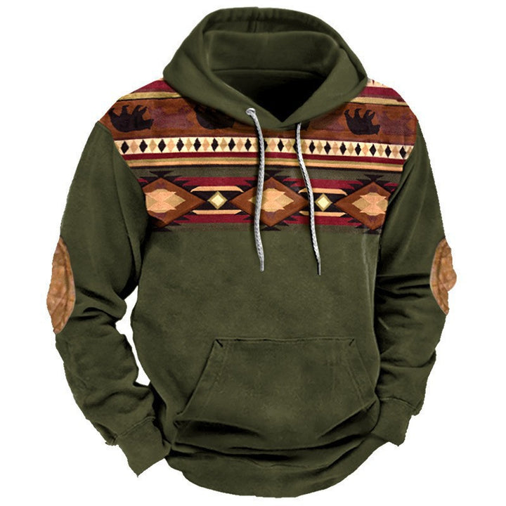 Men's hoodie with western and cowboy design Lisslune