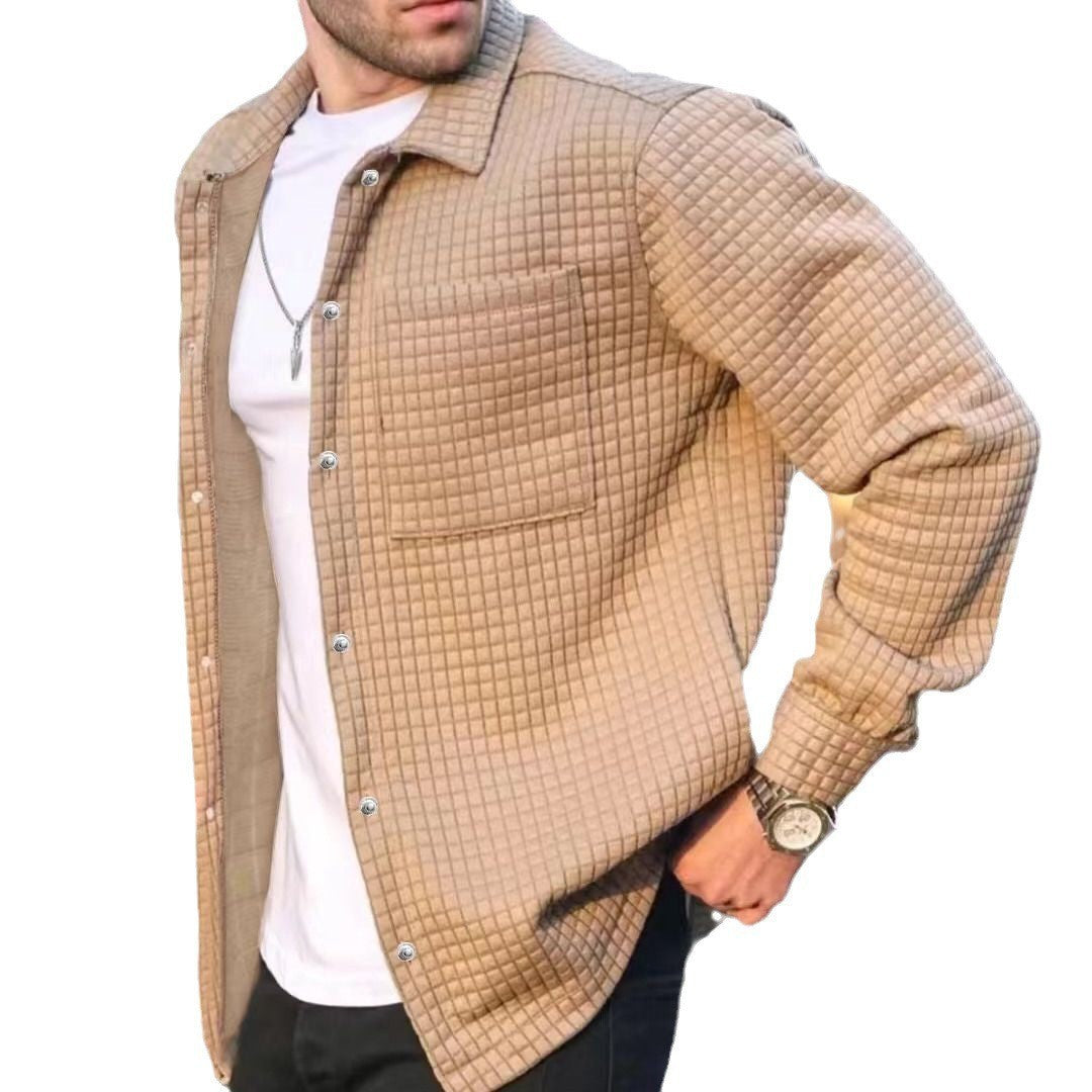 Men's quilted casual jacket with practical pockets and stylish design Lisslune