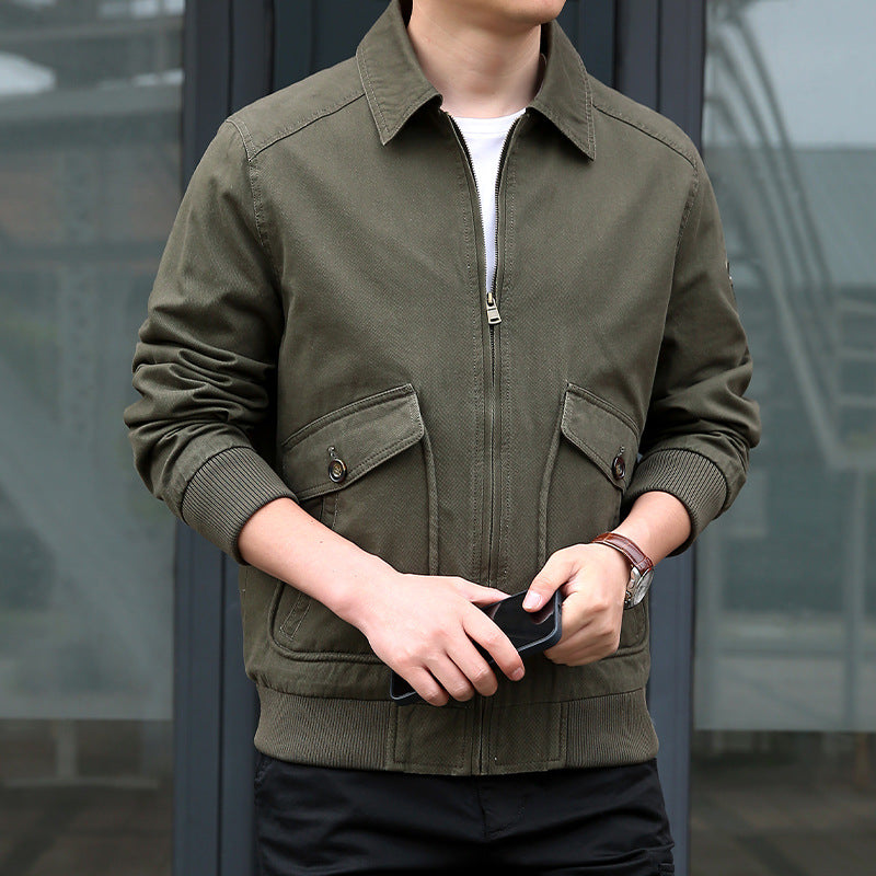 Men's Lightweight Utility Jacket with Practical Pockets Lisslune