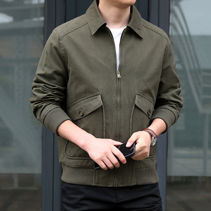 Men's Lightweight Utility Jacket with Practical Pockets Lisslune