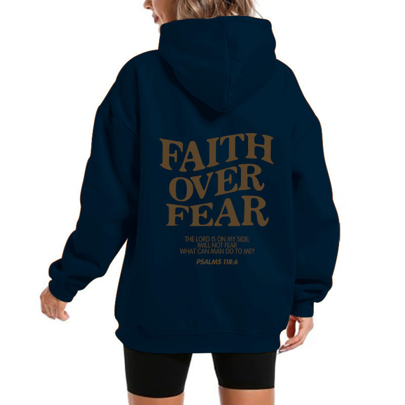 Women's hoodie with motivational lettering and comfortable fit Lisslune