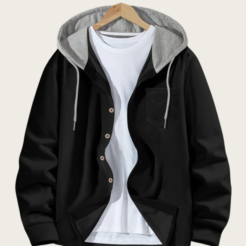 Men's casual jacket with hood and trendy design Lisslune