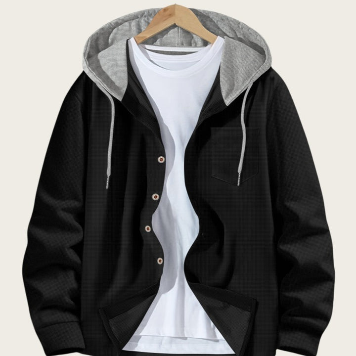 Men's casual jacket with hood and trendy design Lisslune