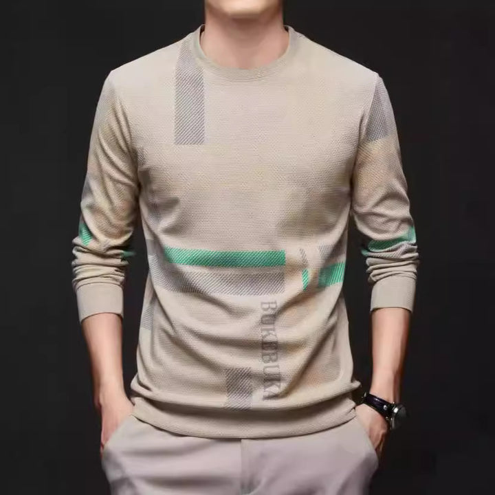 Men's stylish shirt with textured design and unique graphic print Lisslune