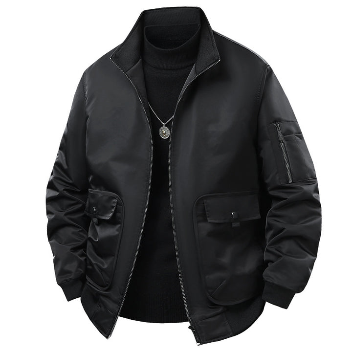 Men's casual transitional jacket with functional pockets Lisslune