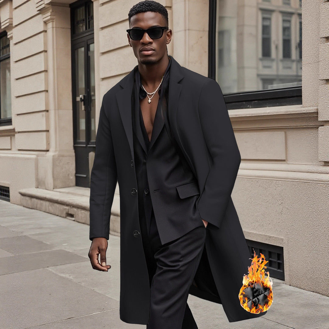 Men's elegant and stylish long coat Lisslune