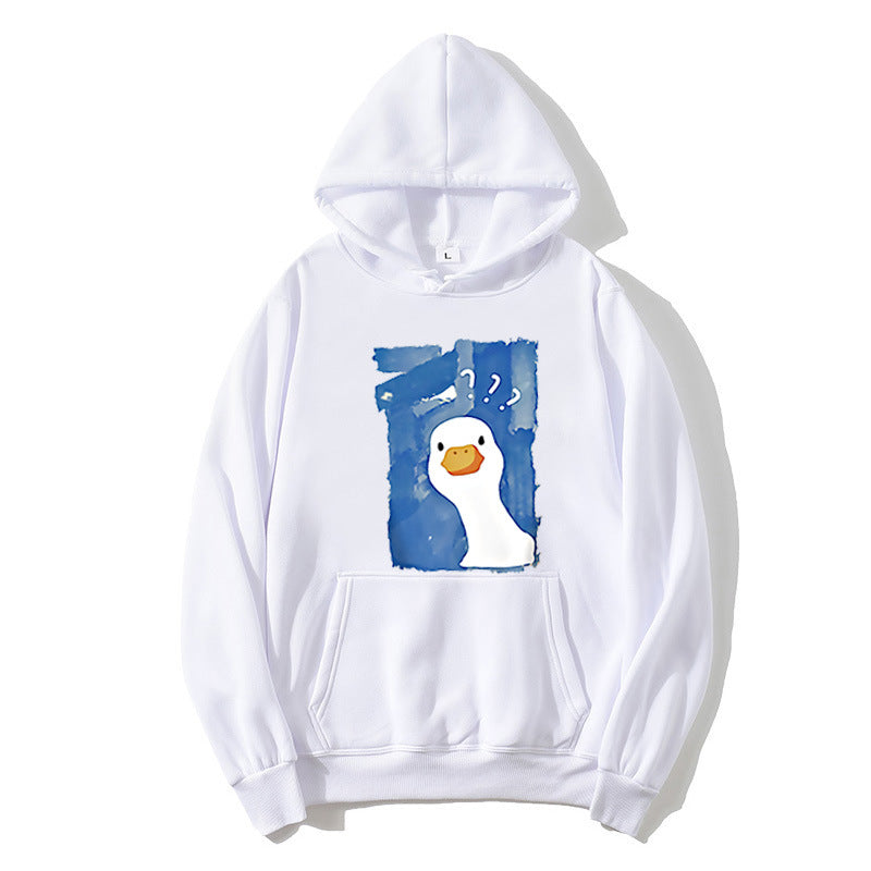 Women's Hoodie with Playful Duck Motif Lisslune 1772613013