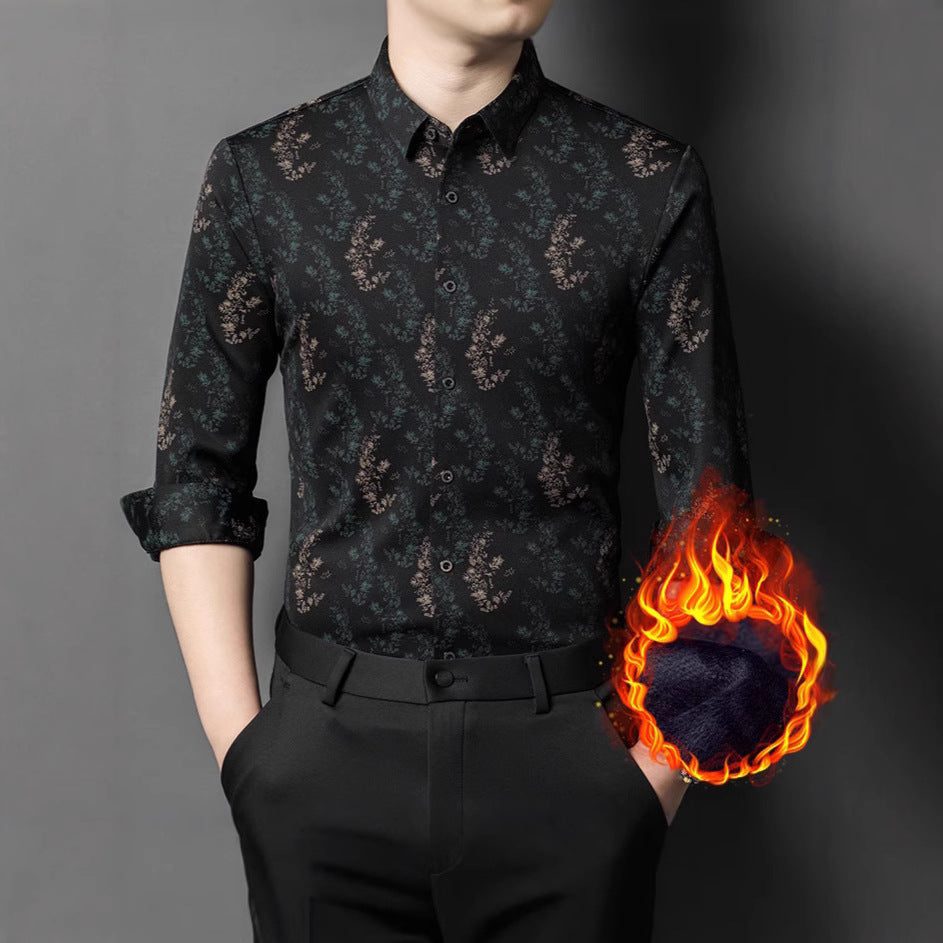 Men's shirt with timeless floral pattern Lisslune