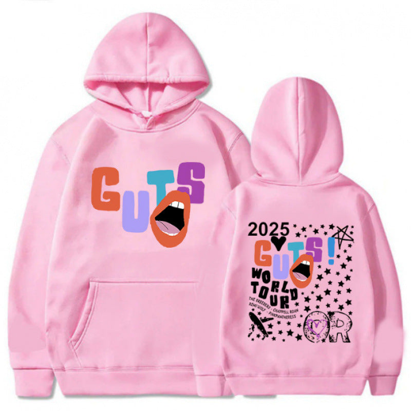 Women's hoodie with creative graphic elements and unique tour print Lisslune