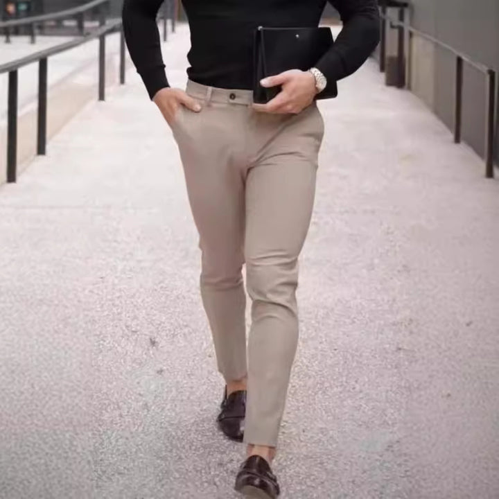 Men's elegant and stylish chinos with slim fit Lisslune