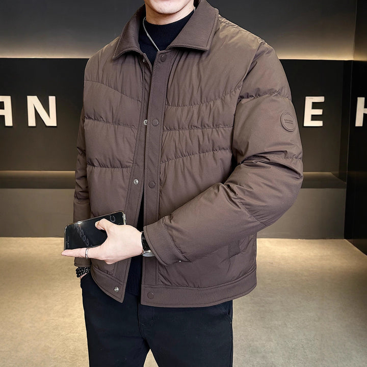 Men's Padded Quilted Jacket with Modern Cut Lisslune