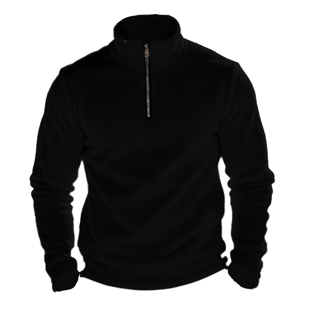 Men's fleece pullover with half zipper and breathable properties Lisslune