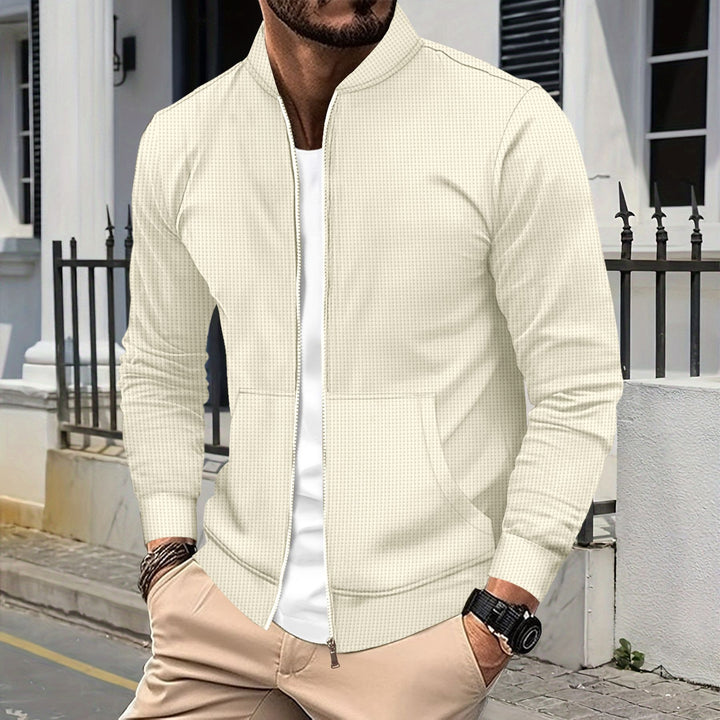 Men's sporty leisure jacket with zipper and practical pockets Lisslune