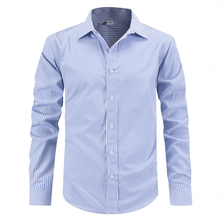 Men's elegant striped shirt with modern details Lisslune