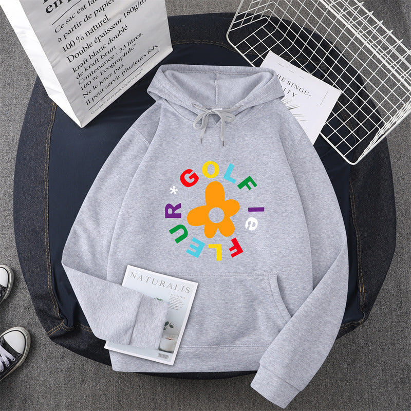 Women's hoodie with creative floral graphic design and comfortable fit Lisslune
